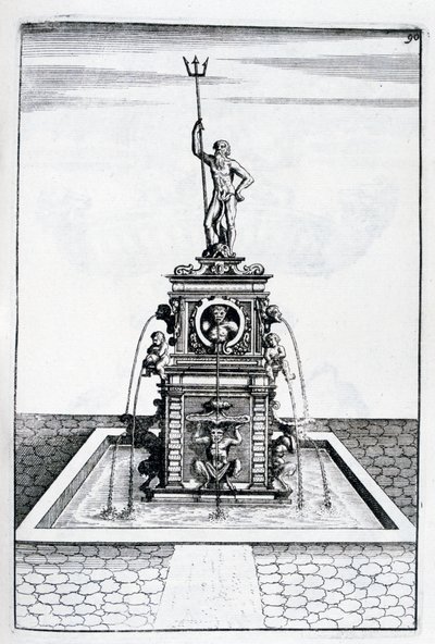 Fountain Design, 1664 by Georg Andreas Bockler