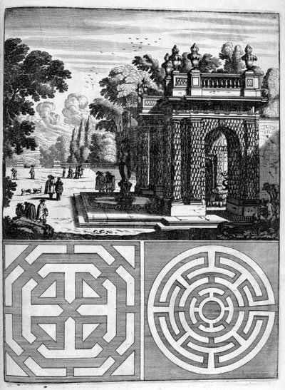 House and Garden Design, 1664 by Georg Andreas Bockler
