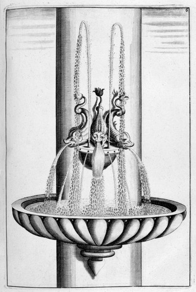 Ornamental Fountain Design by Georg Andreas Bockler