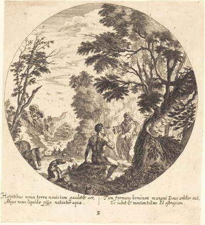 God Creating Man by Georg Andreas Wolfgang the Elder