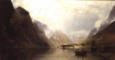 A Fjord by Georg Anton Rasmussen