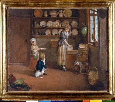 A Bourgeois Kitchen by Georg Anton Urlaub
