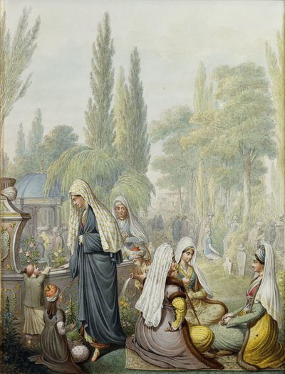 At the Cemetery by Georg Emanuel Opitz