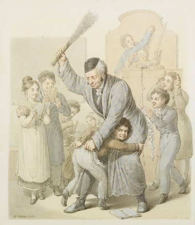 The Punishment in School Classroom by Georg Emanuel Opiz