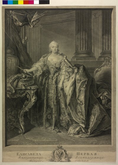 Empress Elisabeth Petrowna of Russia by Georg Friedrich Schmidt