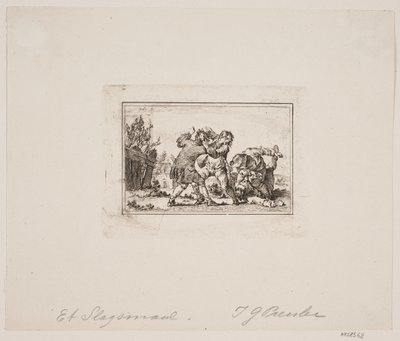 A Peasant Fight by Georg Haas