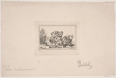 A Peasant Fight by Georg Haas