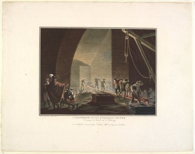 The Interior of an Iron Foundry by Georg Haas