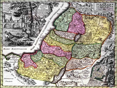 The Holy Land (Palestine) by Georg Matthäus Seutter