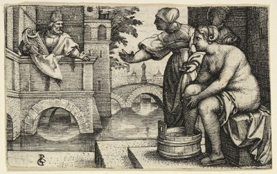 David Observing Bathsheba by Georg Pencz