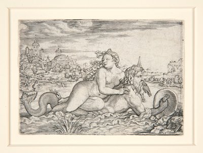 Maiden Abducted by Sea Monster by Georg Pencz
