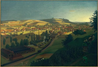 G. Scholz, View of Grötzingen by Georg Scholz
