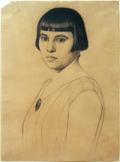 Portrait of Elisabeth Scholz by Georg Scholz