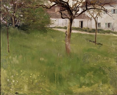 A Garden in Grez by Georg Vilhelm Pauli