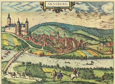 Arnsberg by Georg and Hogenberg Franz (1535 90) Braun