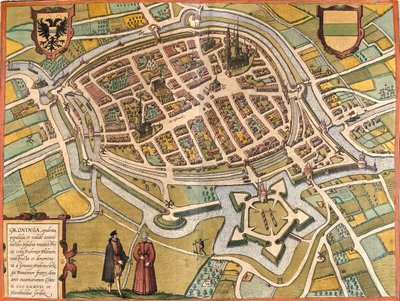 Groningen, Netherlands by Georg and Hogenberg Franz (1535 90) Braun