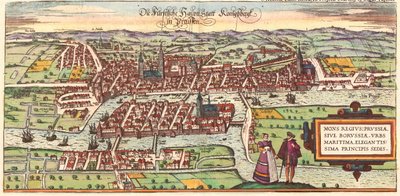 Kaliningrad, Russia by Georg and Hogenberg Franz (1535 90) Braun
