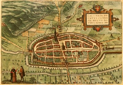 Kalkar, Germany by Georg and Hogenberg Franz (1535 90) Braun