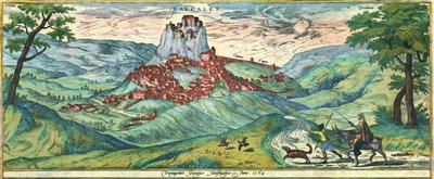 Malaga Town by Georg and Hogenberg Franz (1535 90) Braun