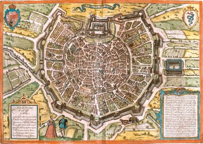 Milan, Italy by Georg and Hogenberg Franz (1535 90) Braun