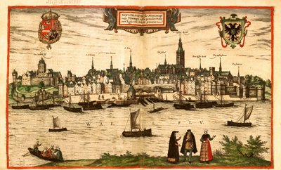 Nijmegen, Netherlands by Georg and Hogenberg Franz (1535 90) Braun