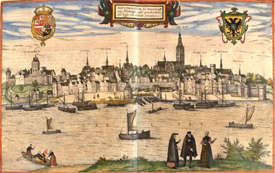 Nijmegen, Netherlands by Georg and Hogenberg Franz (1535 90) Braun