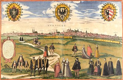 Nuremberg, Germany by Georg and Hogenberg Franz (1535 90) Braun