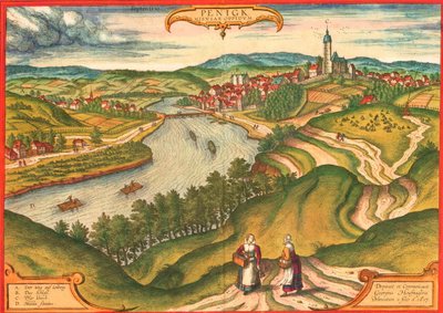 Penig, Germany by Georg and Hogenberg Franz (1535 90) Braun