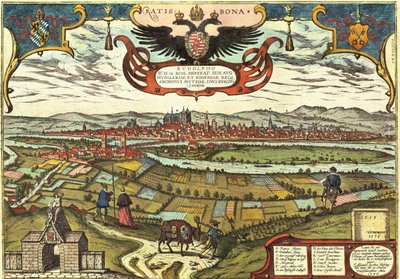 Regensburg, Germany by Georg and Hogenberg Franz (1535 90) Braun