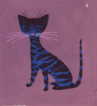 The Blue Cat, 1970s by George Adamson