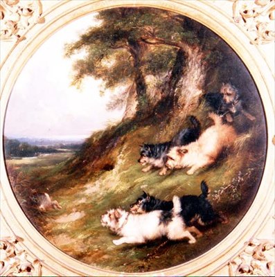 Terriers Rabbiting by George Armfield