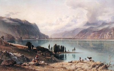 A View of Lake Geneva by George Arthur Fripp