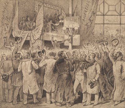 Crows Celebrating in American Bar by George Augustus Sala