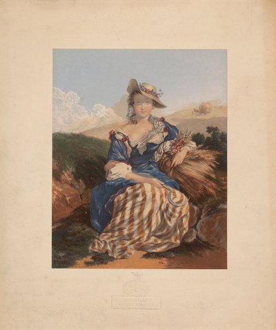 The Belle of the Village by George Baxter