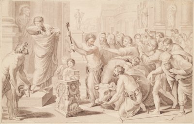 The Sacrifice at Lystra by George Baxter