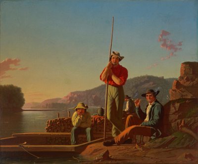 The Wood-Boat by George Caleb Bingham