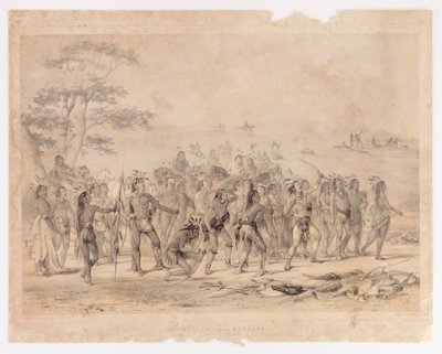 Archery of the Mandans--no. 24 by George Catlin