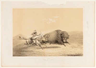 Buffalo Hunt, Chase--No. 5 by George Catlin