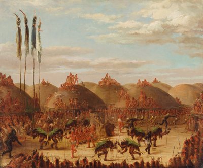 Bull Dance, Mandan O-kee-pa Ceremony by George Catlin