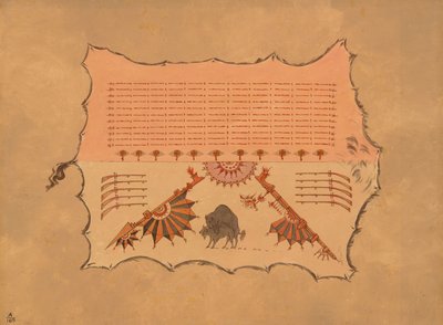 Facsimile of an Omaha Robe by George Catlin