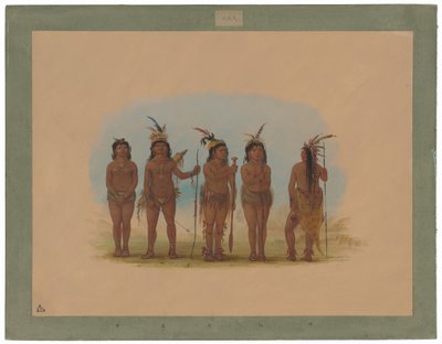 Five Caribbe Indians by George Catlin