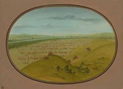 Fort Pierre, 1861-1869 by George Catlin