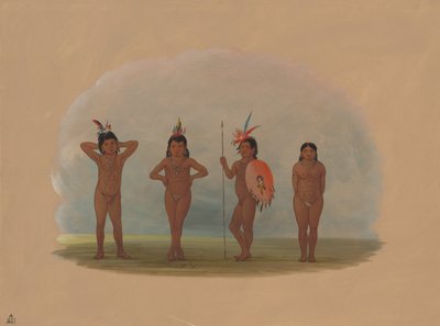 Four Zurumati Children, 1854-1869 by George Catlin