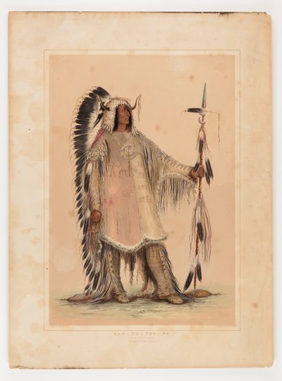 Mah-to-toh-pa, the Mandan Chief by George Catlin