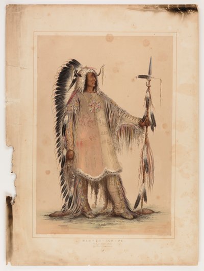 Mah-to-toh-pa, the Mandan Chief by George Catlin