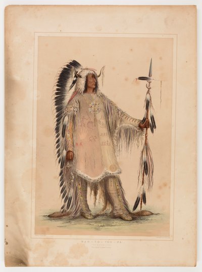 Mah-to-toh-pa, the Mandan Chief by George Catlin