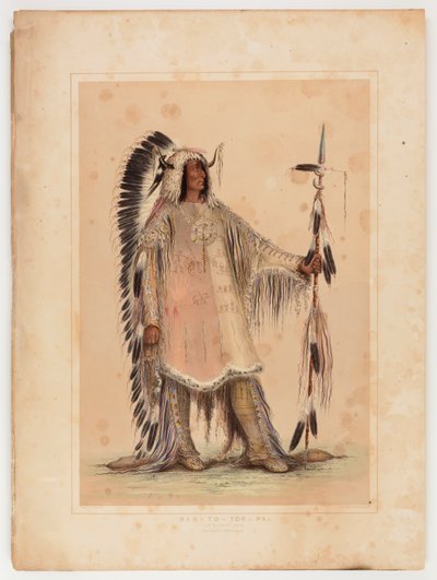 Mah-to-toh-pa, the Mandan Chief by George Catlin
