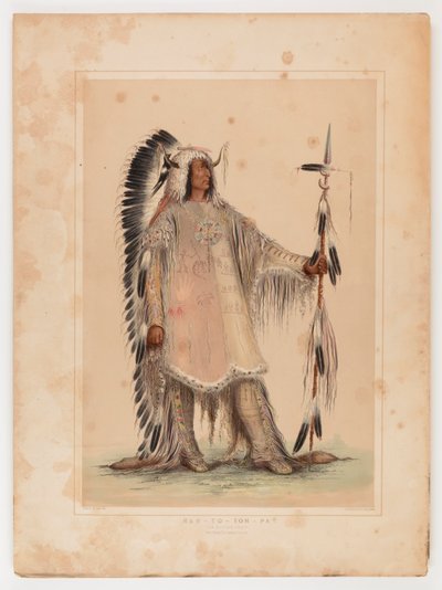 Mah-to-toh-pa, the Mandan Chief by George Catlin