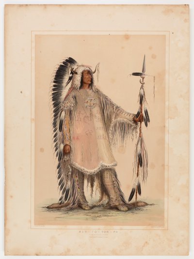 Mah-to-toh-pa, the Mandan Chief by George Catlin