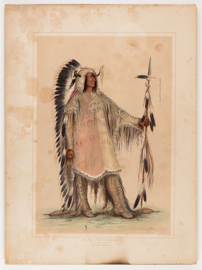 Mah-to-toh-pa, the Mandan Chief by George Catlin
